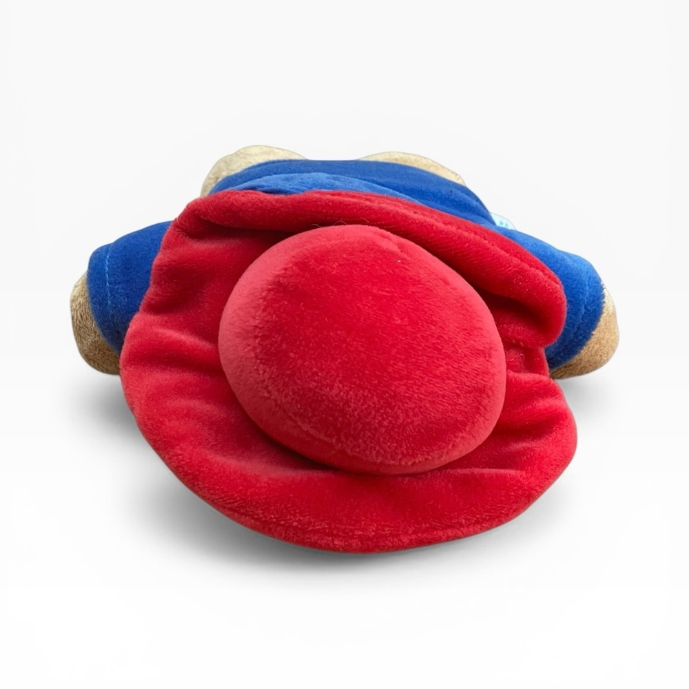 Classic Paddington Bean Bear Toy 8" Plush Rainbow Designs Blue Coat & Red Hat - Picture 4 of 8